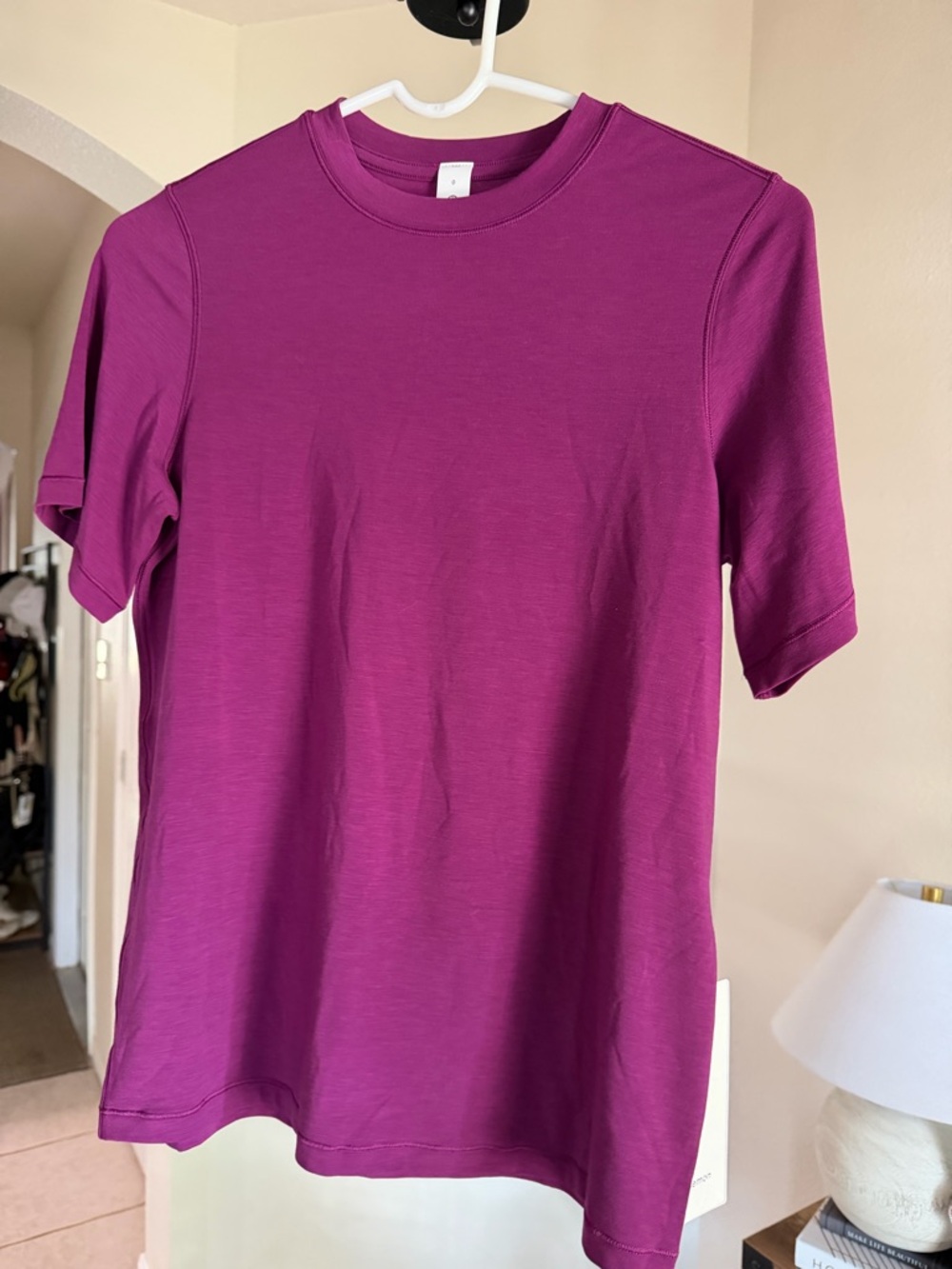 lululemon athletica Short Sleeve Tee in Magenta